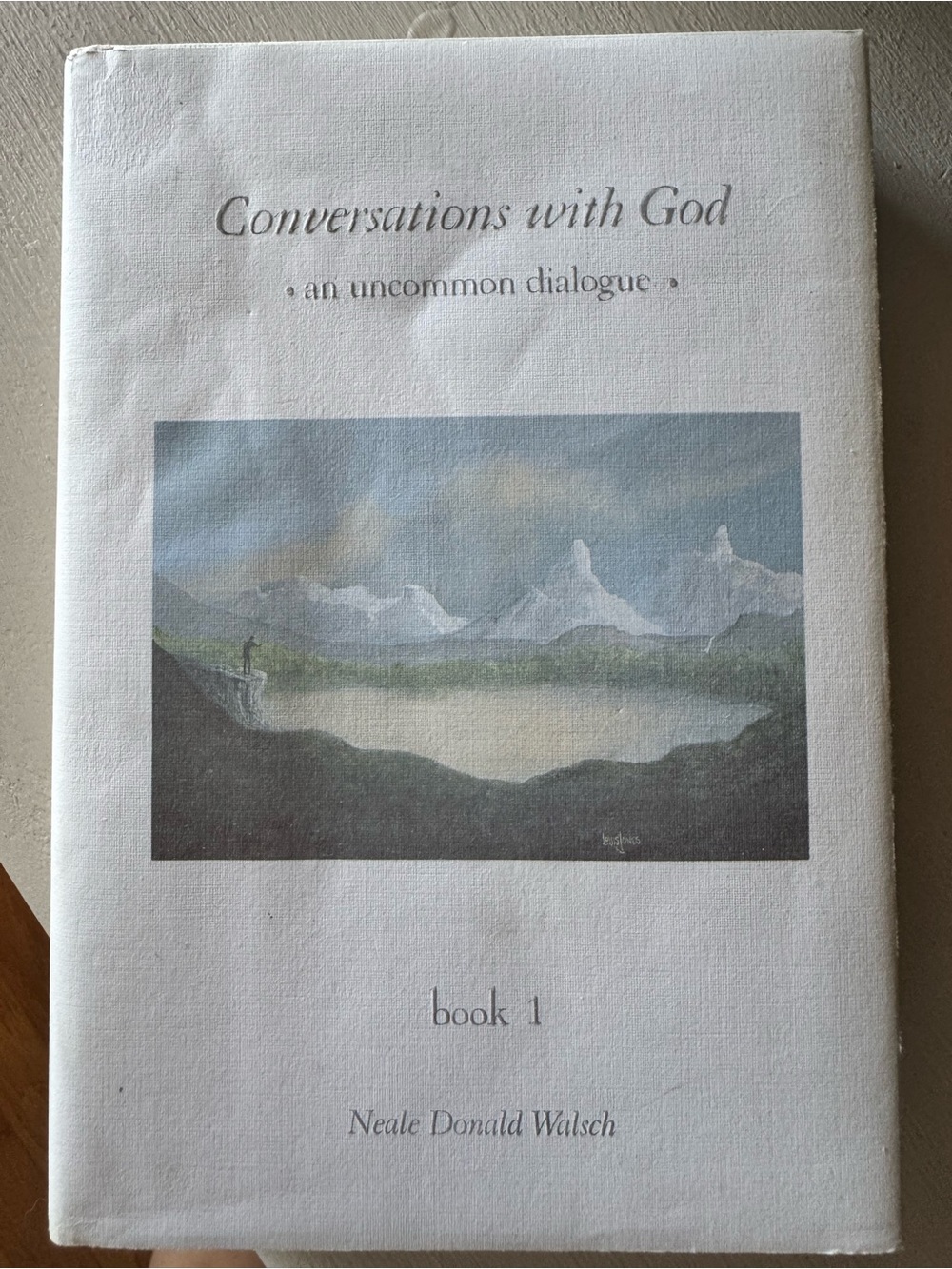 Conversations with God Book 1 Canvas Art Print - White